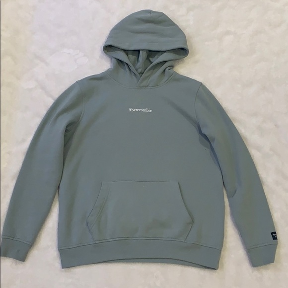 light green abercrombie logo hoodie sweatshirt - Picture 1 of 6